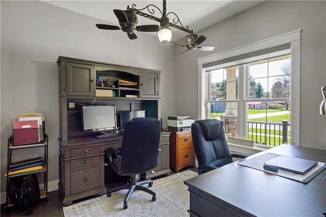 2931 Drier Rd, Eau Claire, WI 54701 - home office with ceiling fan