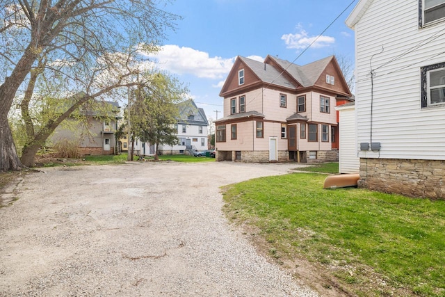 view of street with a residential view