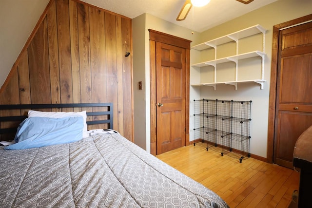 147 N James St, Kimberly, WI 54136 - bedroom featuring baseboards and hardwood / wood-style floors