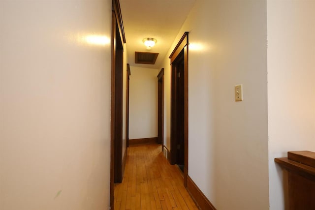 147 N James St, Kimberly, WI 54136 - hall with visible vents, light wood-style flooring, and baseboards