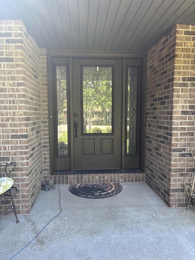 W6517 Greenwood Ct, Greenville, WI 54952 - doorway to property with brick siding