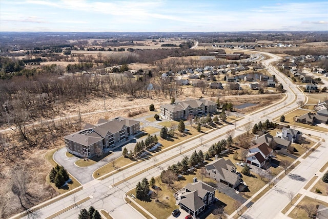 drone / aerial view featuring a residential view