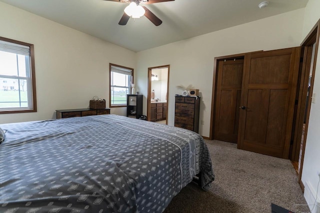 351 Alyssa St, Tomah, WI 54660 - carpeted bedroom featuring ceiling fan