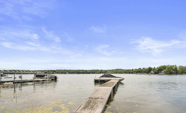 416 Waldeck Dr, Twin Lakes, WI 53181 - dock area featuring a water view