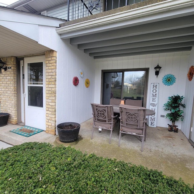 exterior space with a balcony