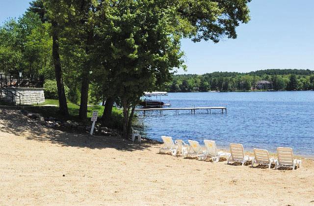 water view featuring a boat dock