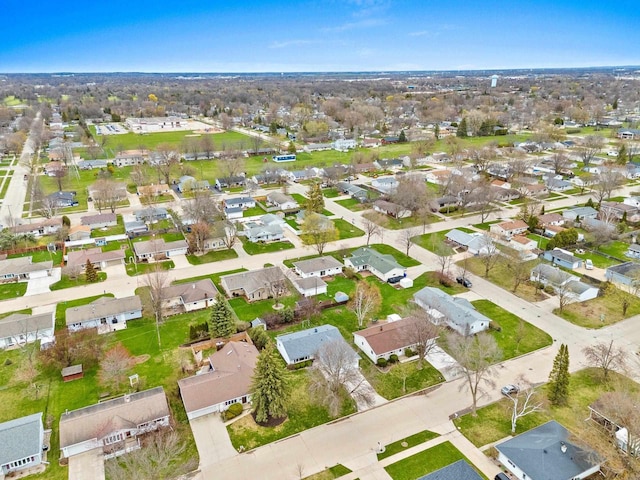 drone / aerial view featuring a residential view