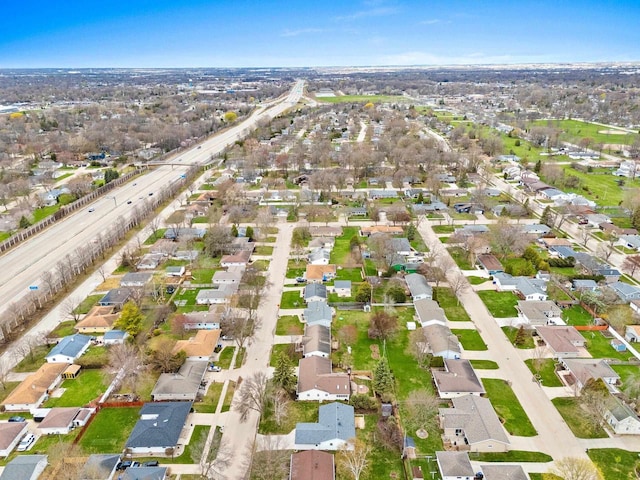birds eye view of property featuring a residential view