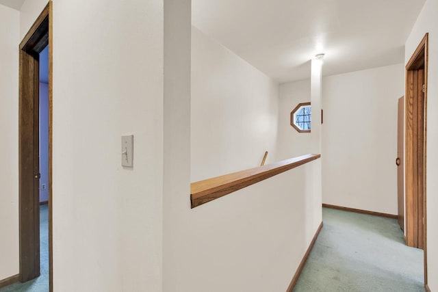 3317 E Denton Ave, Saint Francis, WI 53235 - corridor featuring carpet floors, an upstairs landing, and baseboards