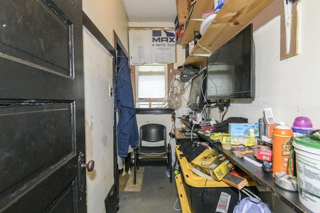 view of storage room