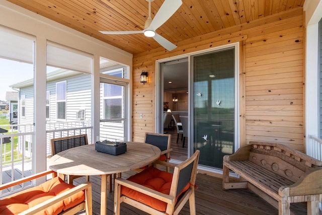 sunroom / solarium featuring plenty of natural light