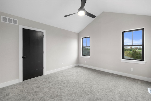 N59W27328 Autumn Ct, Lisbon, WI 53089 - empty room featuring visible vents, carpet flooring, baseboards, and a ceiling fan