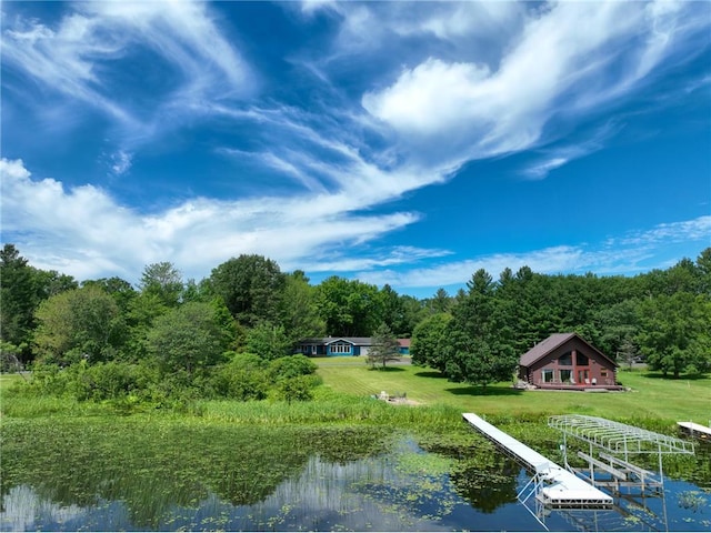 1897 Breezy Bay Rd, Balsam Lake, WI 54810 - exterior space featuring a water view