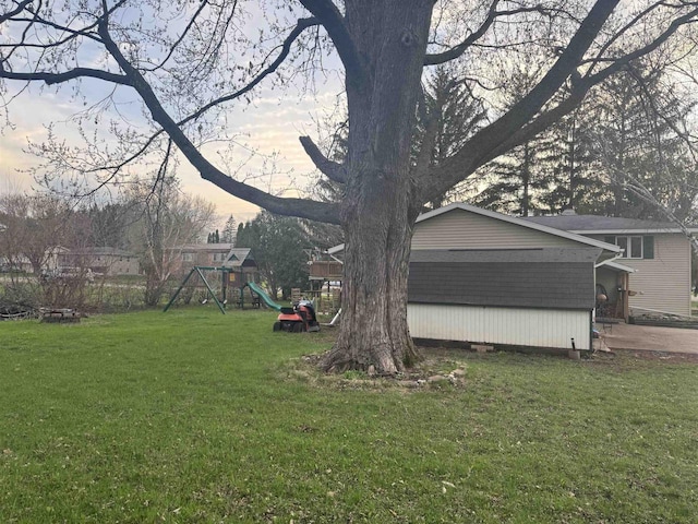 266 Forest St, Berlin, WI 54926 - view of yard with a playground