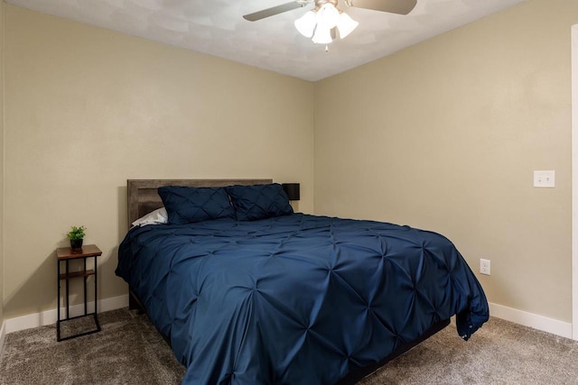 1729 E Rd 5, Milton, WI 53534 - carpeted bedroom with baseboards and a ceiling fan