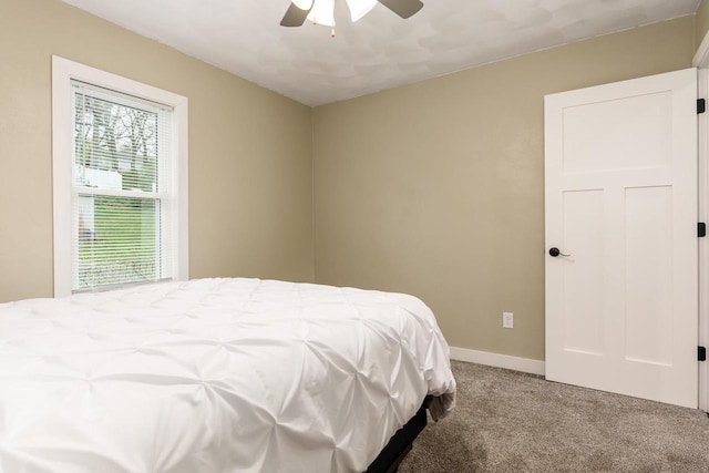 1729 E Rd 5, Milton, WI 53534 - carpeted bedroom with baseboards and ceiling fan