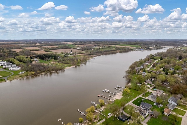 1729 E Rd 5, Milton, WI 53534 - birds eye view of property featuring a water view