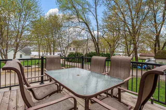 1729 E Rd 5, Milton, WI 53534 - deck featuring outdoor dining space