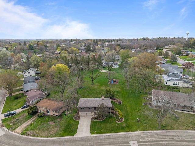 drone / aerial view featuring a residential view