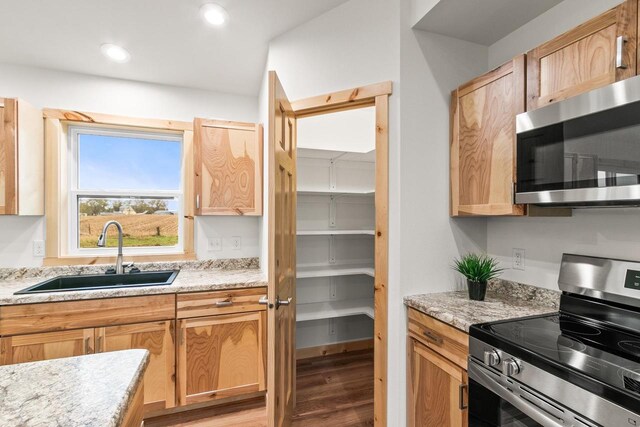 storage area with a sink