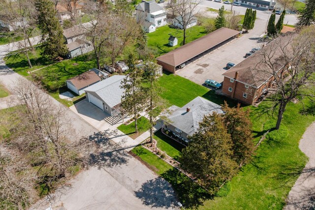 556 Gold St, Green Lake, WI 54941 - aerial perspective of suburban area
