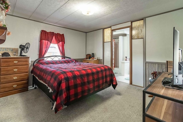 976 Blackhawk Ct, Hancock, WI 54943 - carpeted bedroom featuring connected bathroom
