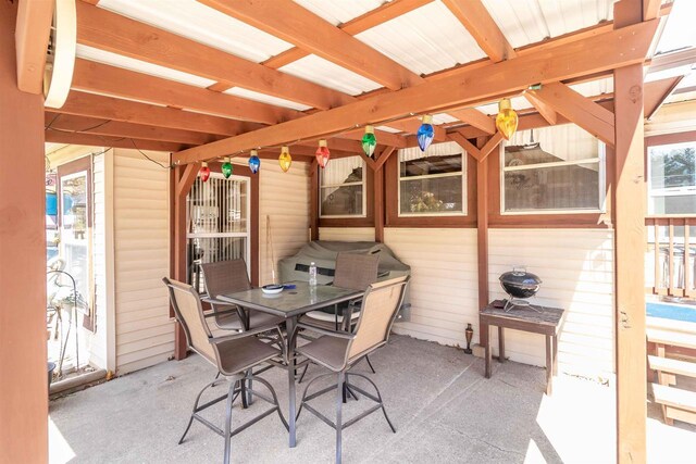 976 Blackhawk Ct, Hancock, WI 54943 - view of patio / terrace featuring outdoor dining area