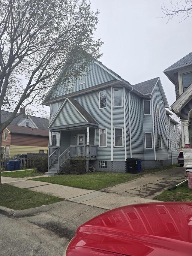 view of front of home with a porch