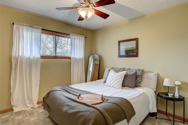 2015 Valmont Ave, Eau Claire, WI 54701 - bedroom with baseboards, ceiling fan, and carpet