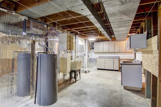2015 Valmont Ave, Eau Claire, WI 54701 - unfinished below grade area with gas water heater