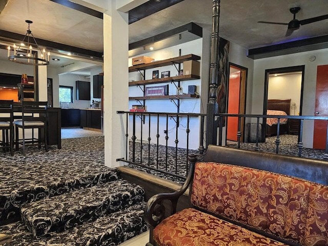 4464 S Whitnall Ave, Milwaukee, WI 53225 - interior space with a notable chandelier