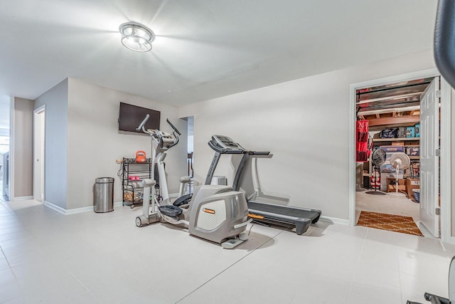 183 Twin Valley Trl, Cedar Grove, WI 53013 - exercise area featuring baseboards