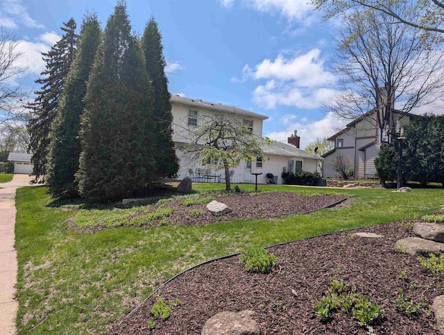 6614 Inner Dr, Madison, WI 53705 - back of property with a lawn