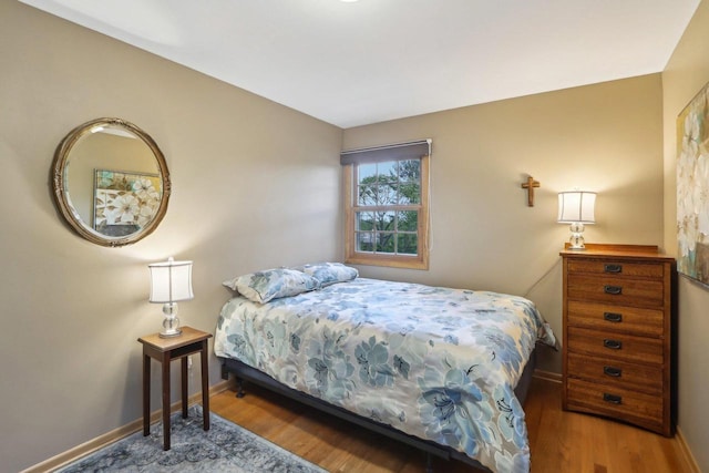 6614 Inner Dr, Madison, WI 53705 - bedroom with wood finished floors and baseboards