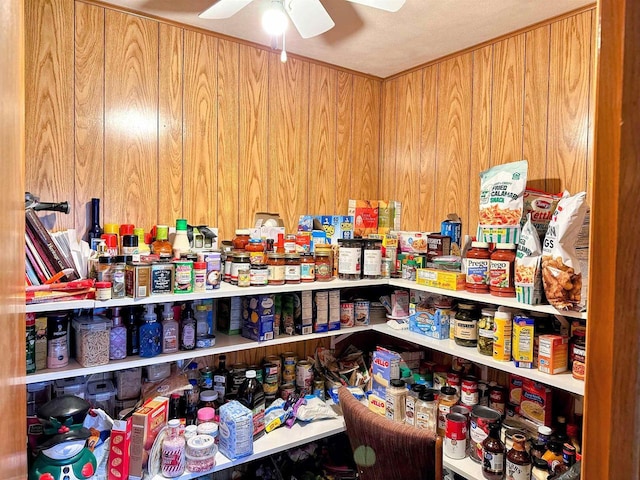 view of storage area