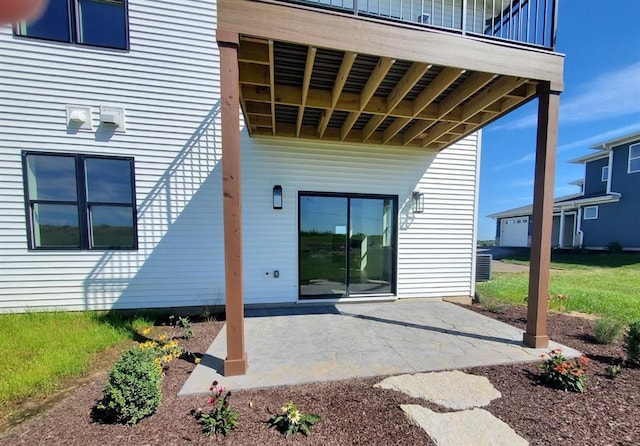 255 NW 3rd Ave, Monroe, WI 53566 - doorway to property featuring a patio and a balcony
