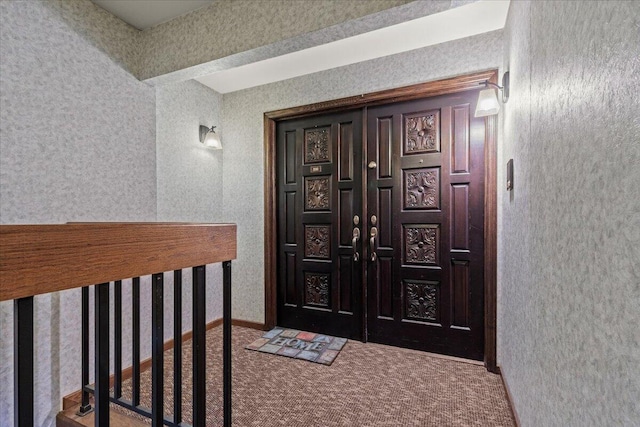 N84W16033 Menomonee Ave Unit 200, Menomonee Falls, WI 53051 - doorway to property with stucco siding and a porch