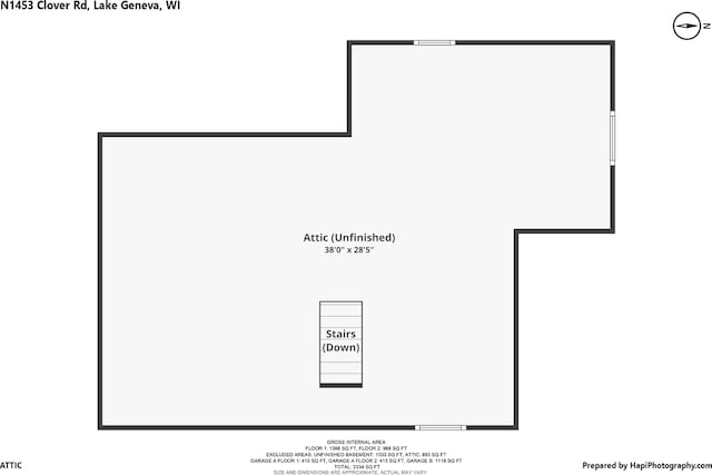 N1453 Clover Rd, Genoa City, WI 53128 - view of layout