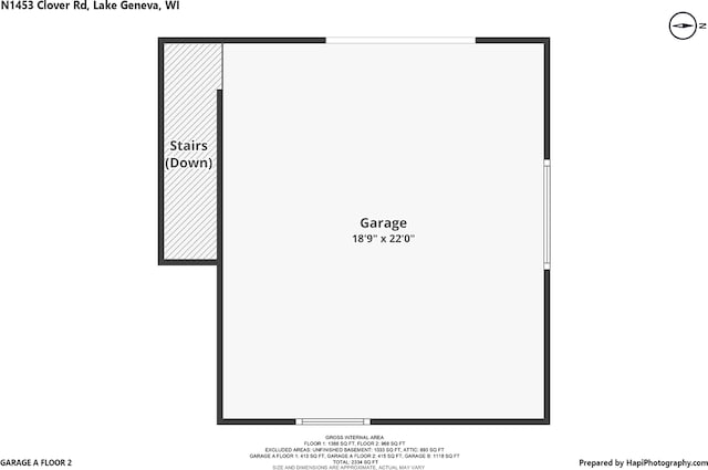 N1453 Clover Rd, Genoa City, WI 53128 - plan
