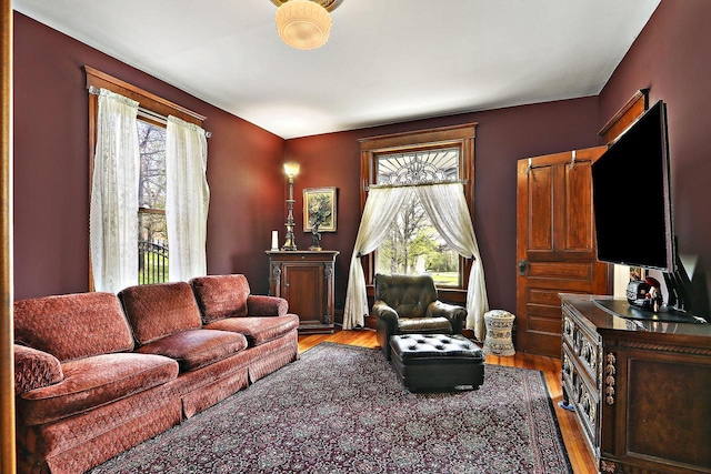 N1453 Clover Rd, Genoa City, WI 53128 - living room with light wood finished floors