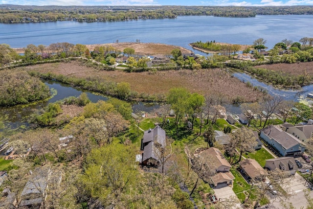 3024 Nagawicka Ave, Delafield, WI 53018 - aerial view of property's location featuring a nearby body of water and nearby suburban area
