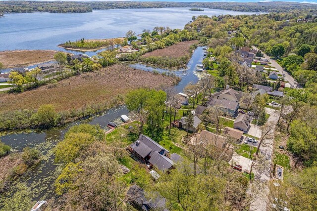 3024 Nagawicka Ave, Delafield, WI 53018 - drone / aerial view of a nearby body of water