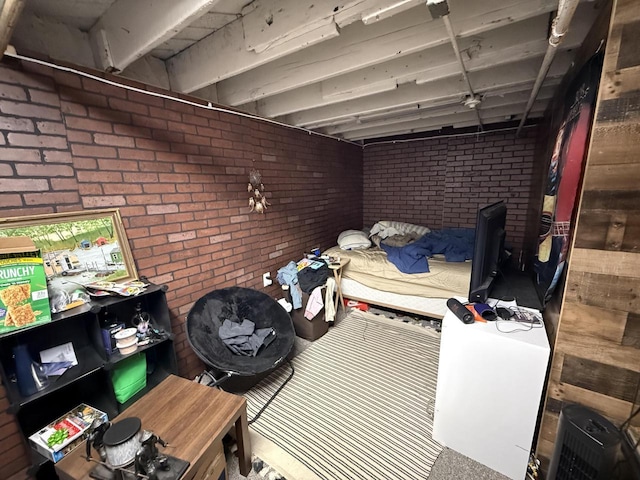 view of storage area