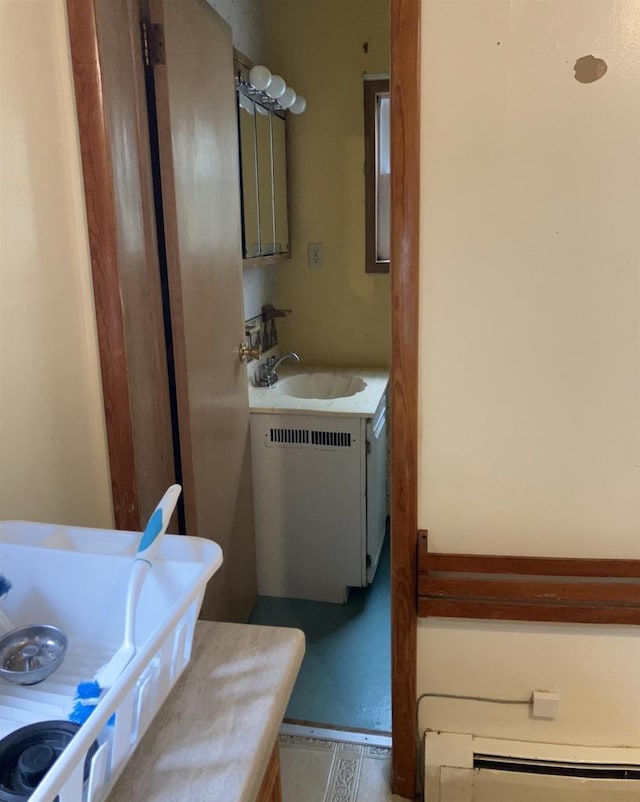 365 Jenkynsville Rd, Benton, WI 53803 - interior space with a sink and baseboard heating