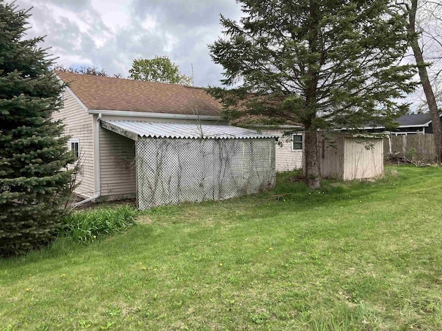 365 Jenkynsville Rd, Benton, WI 53803 - view of yard featuring a storage shed and an outbuilding