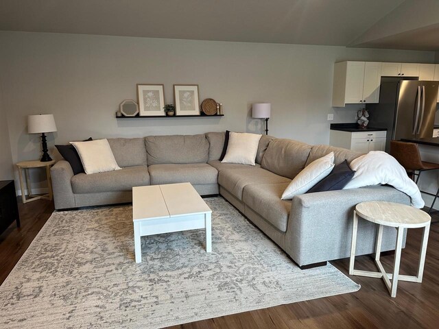 1817 Ridgewood Cir, Menomonie, WI 54751 - living room featuring dark wood-style floors