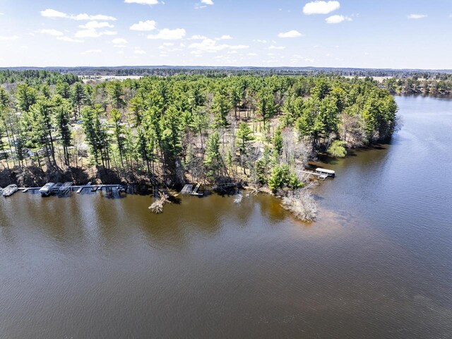 101224 25th St, Chetek, WI 54728 - bird's eye view featuring a water view