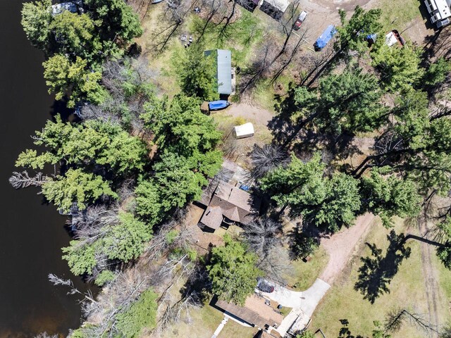 101224 25th St, Chetek, WI 54728 - birds eye view of property featuring a water view