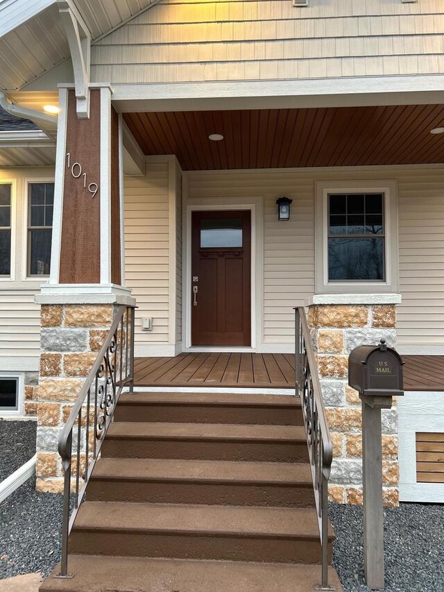 1019 Ellis Ave, Ashland, WI 54806 - view of exterior entry with covered porch