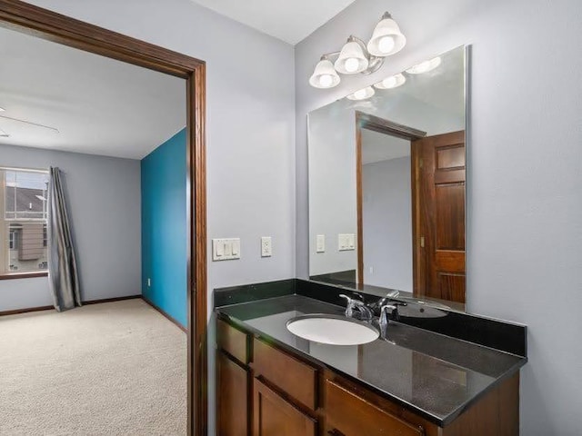 bathroom featuring vanity